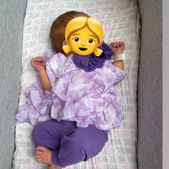 Marmellata purple butterfly 2 piece set - Picture 2 of 4